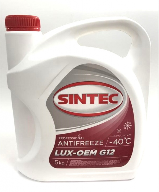 Sintec ANTIFREEZE LUX концентрат G12 5кг 990467
